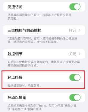 昌乐苹果授权维修站分享iPhone轻点无法唤醒怎么办 