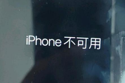 昌乐苹果服务网点分享锁屏界面显示“iPhone 不可用”如何解决 