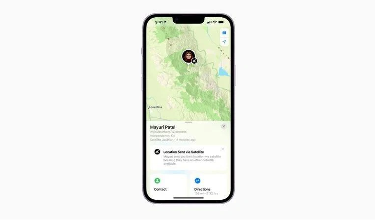 昌乐苹果14维修分享iPhone14系列中 FindMy功能通过卫星分享位置方法教程 