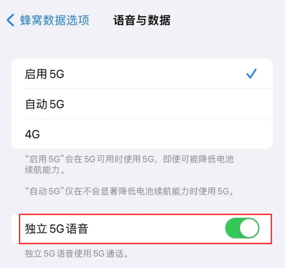昌乐苹果14维修分享iPhone 14 Pro如何开启VoNR 