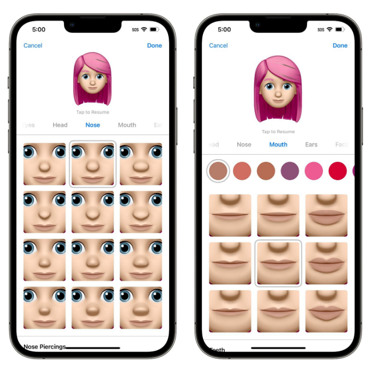 昌乐苹果手机维修分享​iOS 16中的拟我表情有了哪些变化和升级 